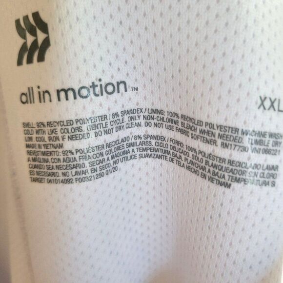 All In Motion Mens Shorts White 2XL Big & Tall Swim Trunks New - Picture 3 of 6